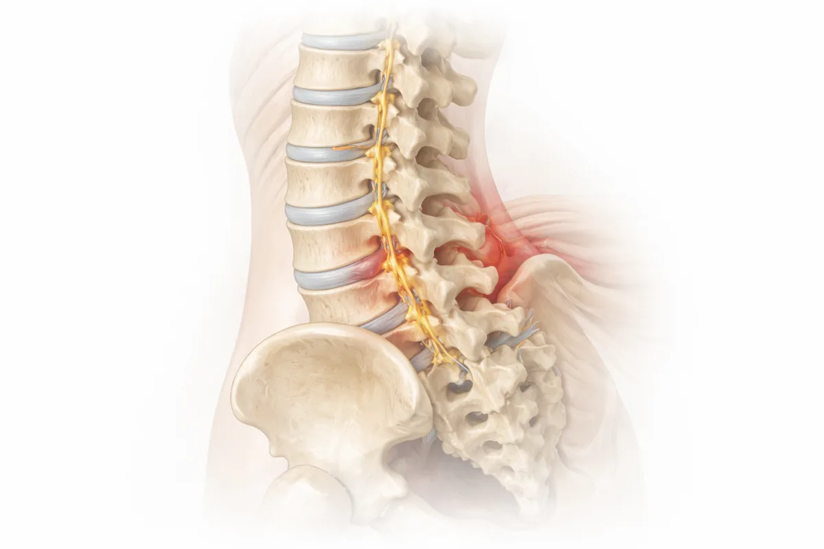 Back pain illustration