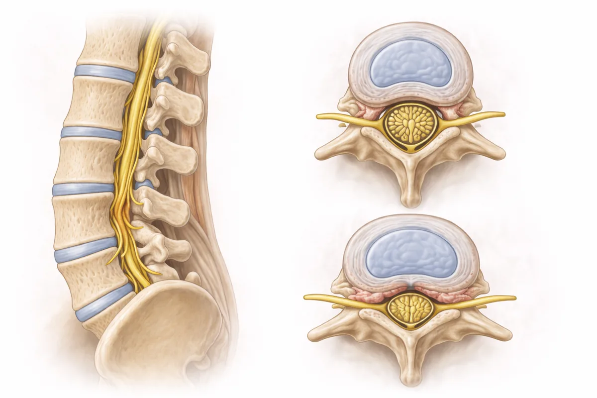 Modern spinal stenosis treatment illustration