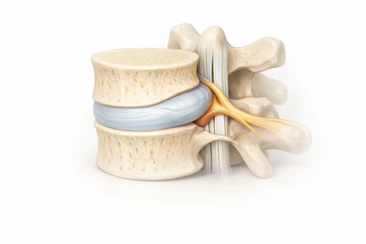Bulging disc illustration