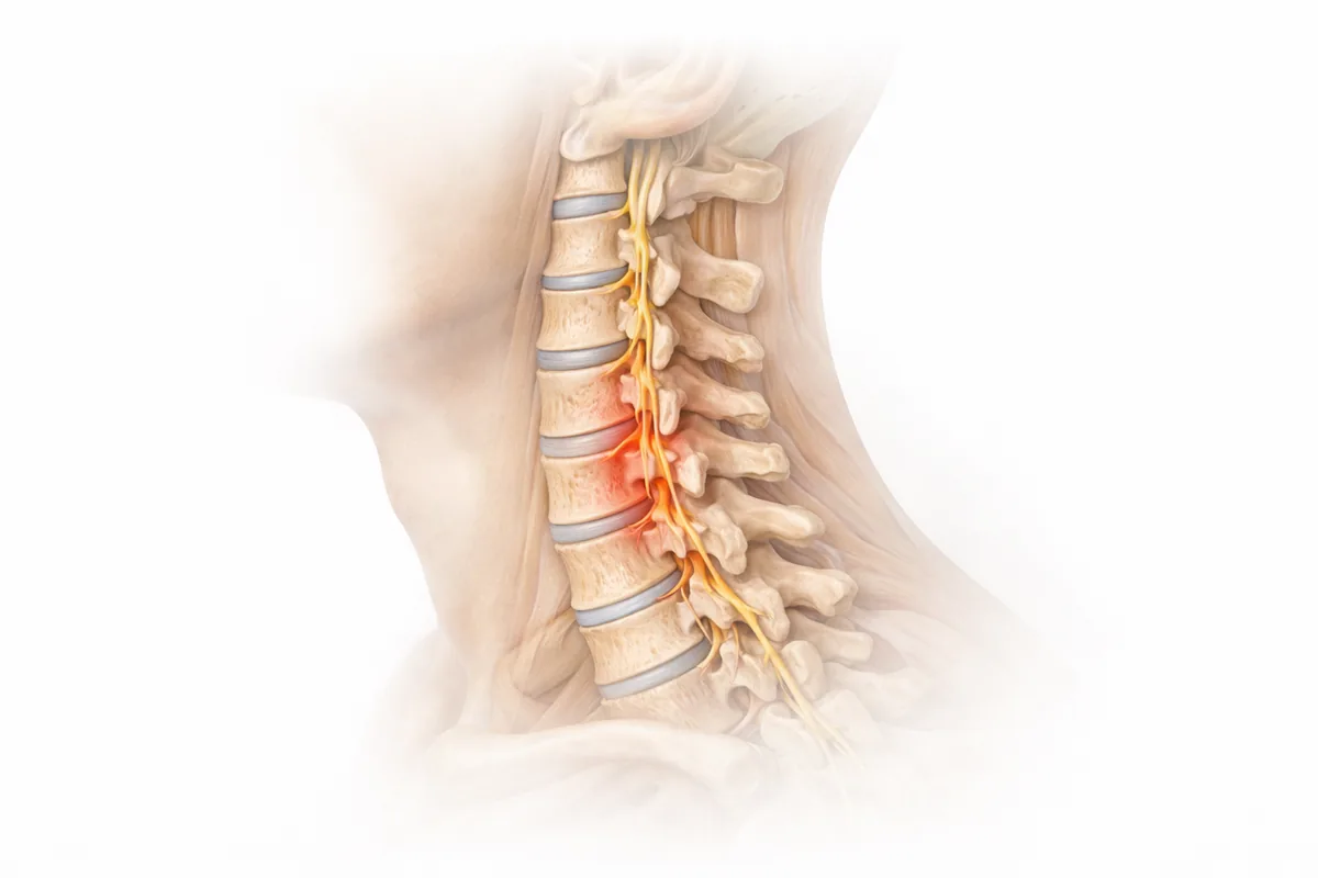 Neck pain illustration