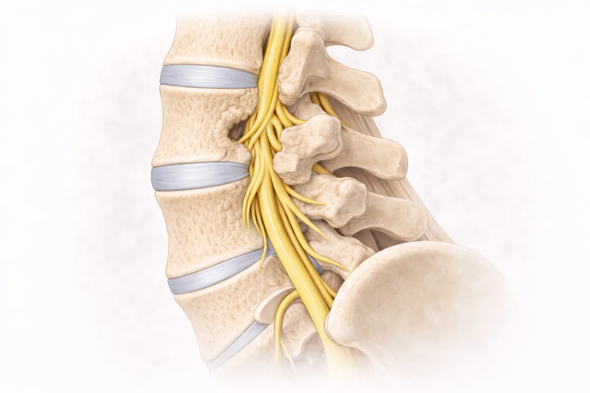 Spinal stenosis illustration
